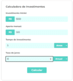 Calculadora de Investimentos - Educa meu Dinheiro