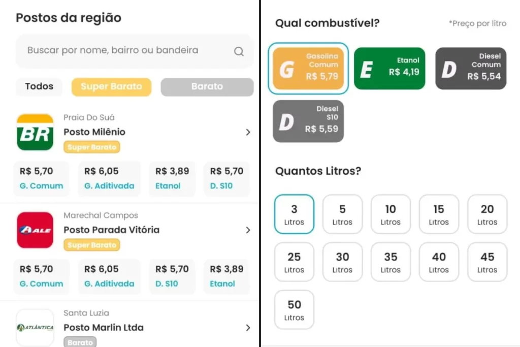 Veja Como Economizar Abastecendo na Grande Vitória Postos disponíveis no Baratão em Vitória